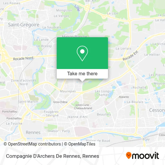 Compagnie D'Archers De Rennes map