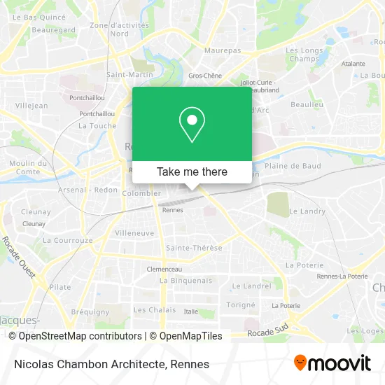 Nicolas Chambon Architecte map
