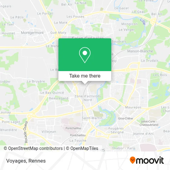 Voyages map