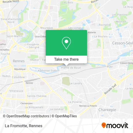 La Fromotte map