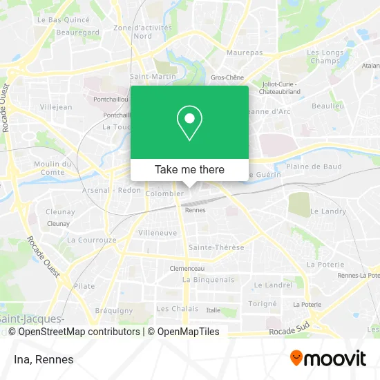 Ina map