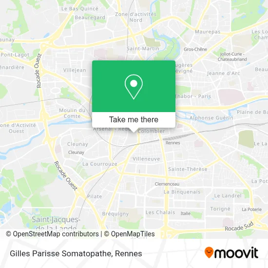 Gilles Parisse Somatopathe map