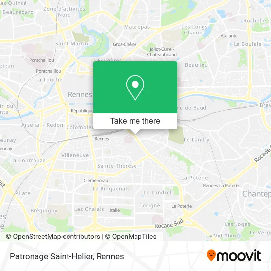 Patronage Saint-Helier map