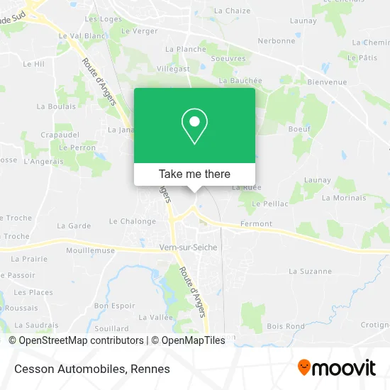 Mapa Cesson Automobiles
