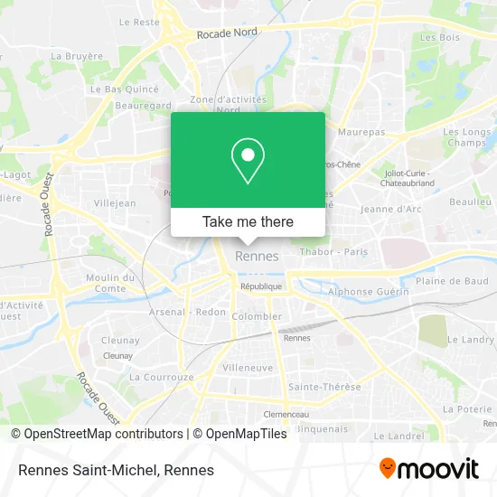 Rennes Saint-Michel map