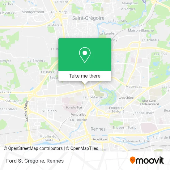 Ford St-Gregoire map