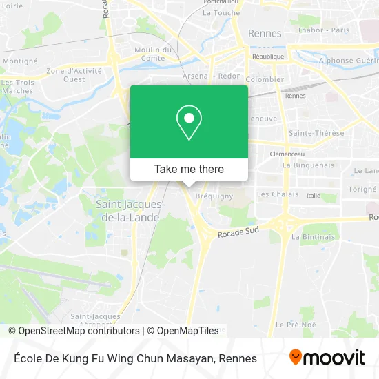 Mapa École De Kung Fu Wing Chun Masayan