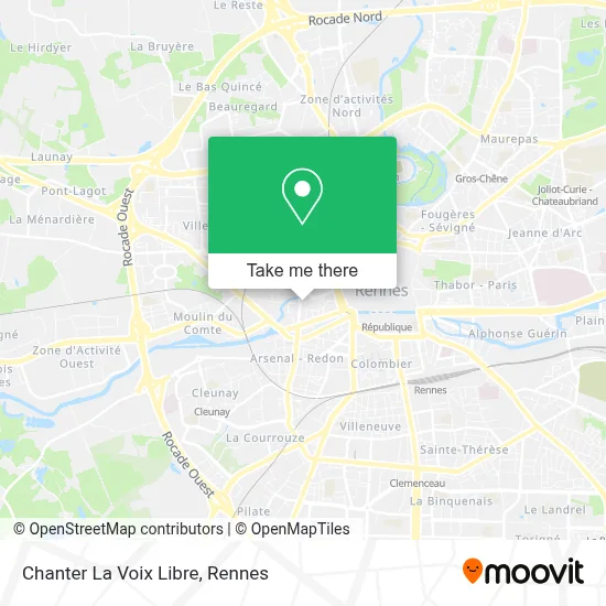 Chanter La Voix Libre map