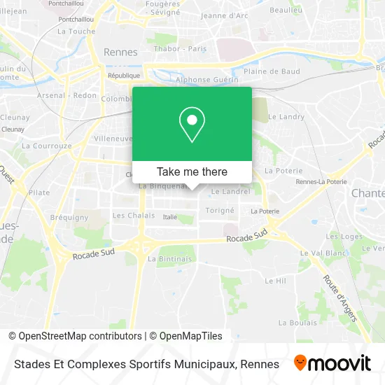 Stades Et Complexes Sportifs Municipaux map