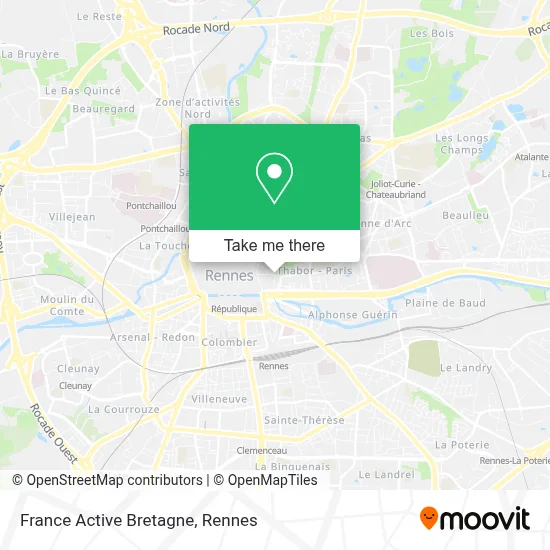 France Active Bretagne map