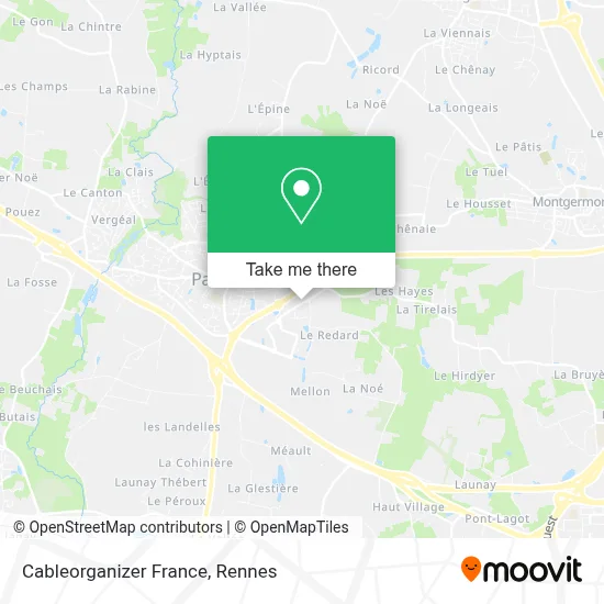 Cableorganizer France map