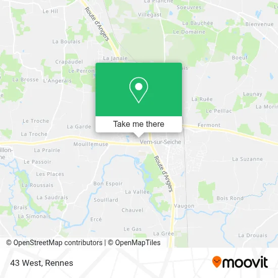 43 West map