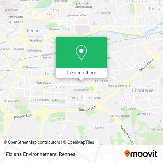 Fizians Environnement map