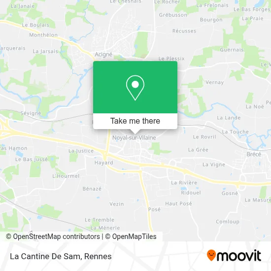 Mapa La Cantine De Sam
