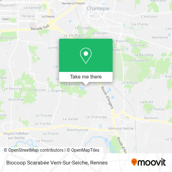 Biocoop Scarabée Vern-Sur-Seiche map