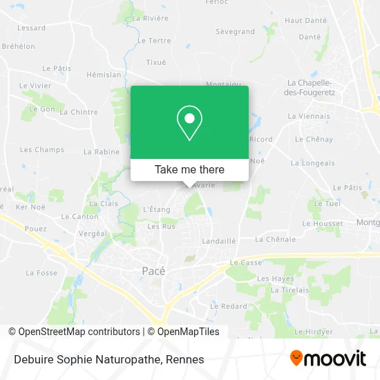 Debuire Sophie Naturopathe map