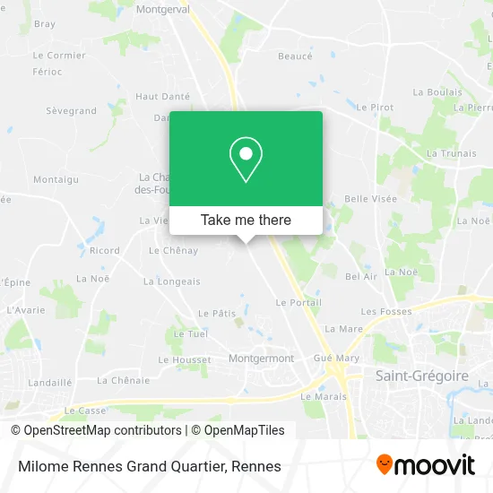 Milome Rennes Grand Quartier map