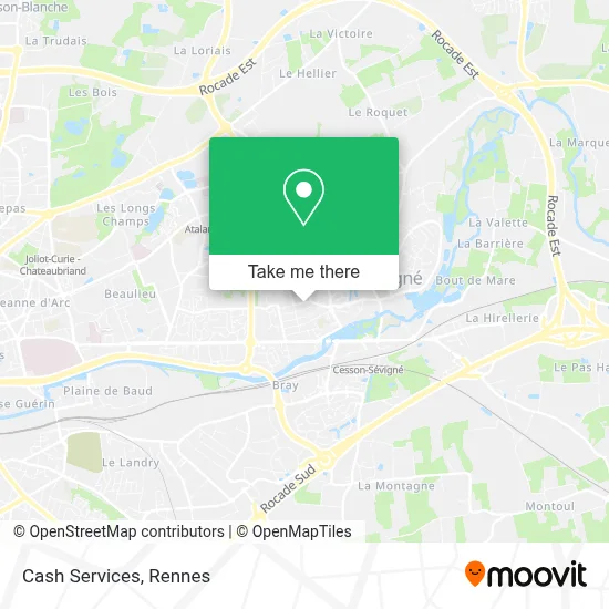 Cash Services map