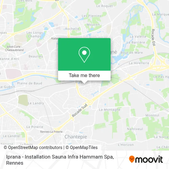 Iprana - Installation Sauna Infra Hammam Spa map
