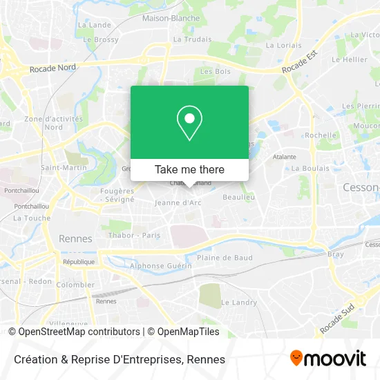 Création & Reprise D'Entreprises map