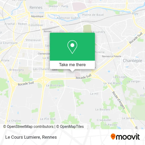 Le Cours Lumiere map