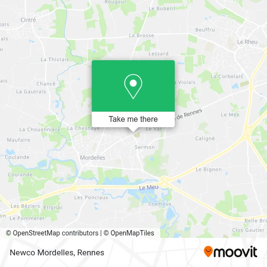 Newco Mordelles map