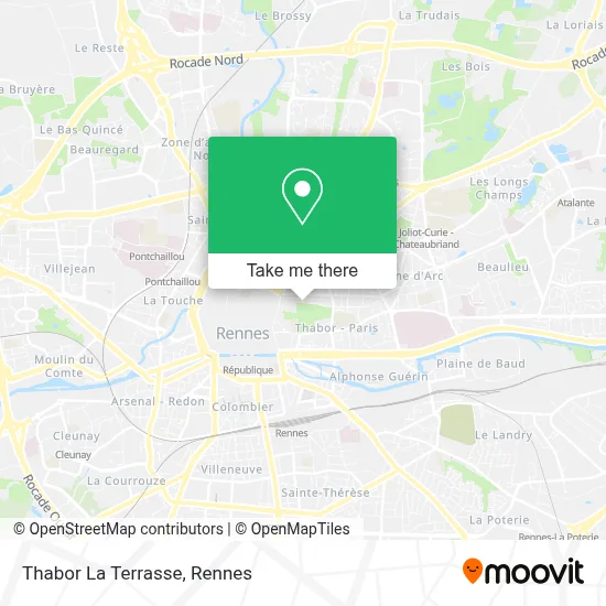 Thabor La Terrasse map