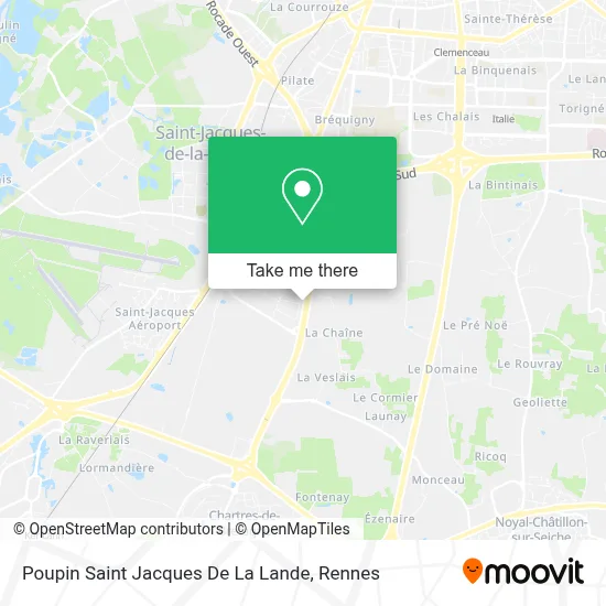 Poupin Saint Jacques De La Lande map