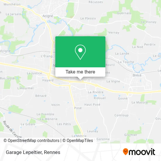 Garage Lepeltier map