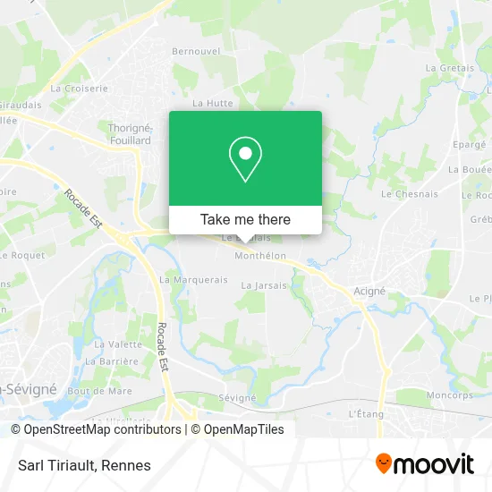 Sarl Tiriault map