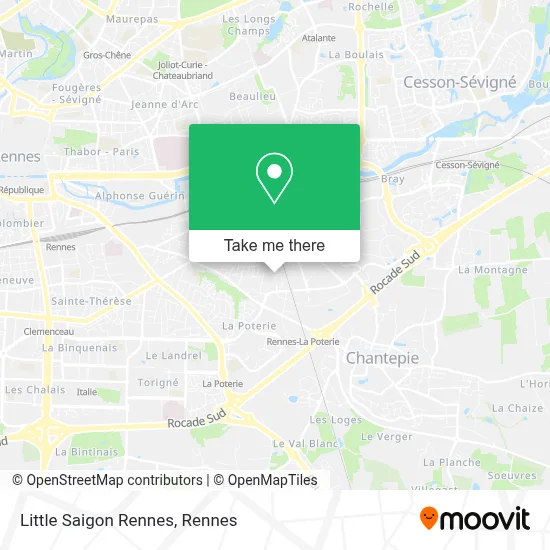 Little Saigon Rennes map
