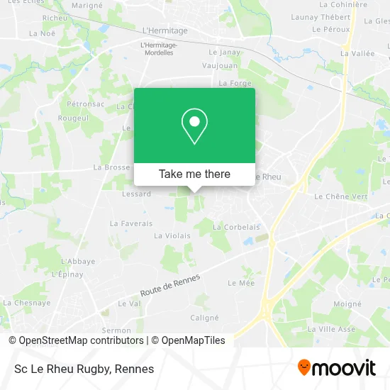 Sc Le Rheu Rugby map