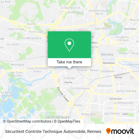 Sécuritest Contrôle Technique Automobile map