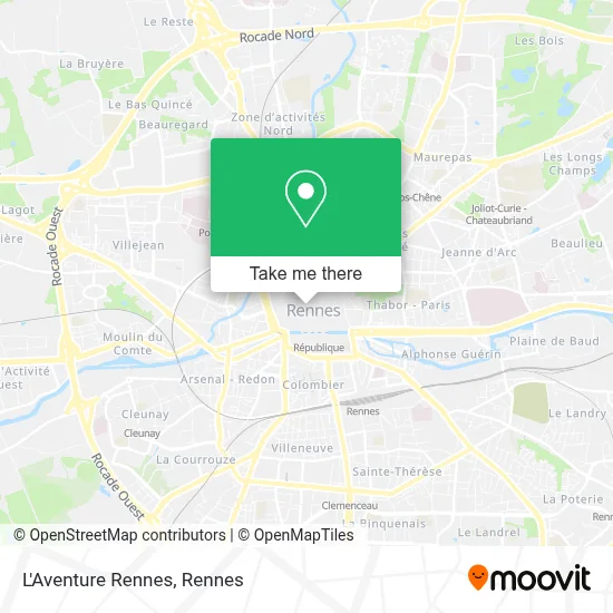 L'Aventure Rennes map