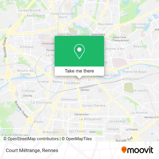 Court Métrange map
