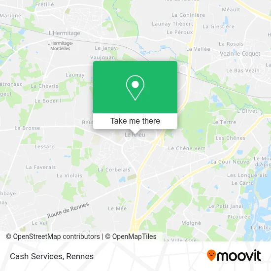 Cash Services map