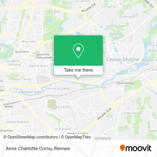Anne Charlotte Cornu map