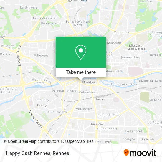 Happy Cash Rennes map