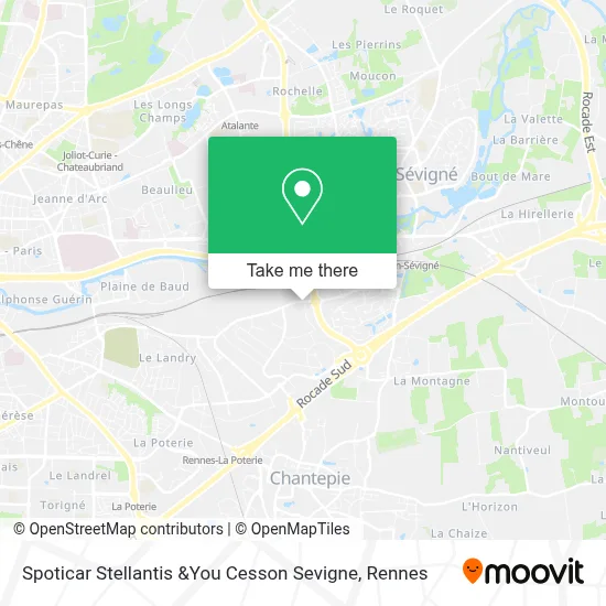 Spoticar Stellantis &You Cesson Sevigne map