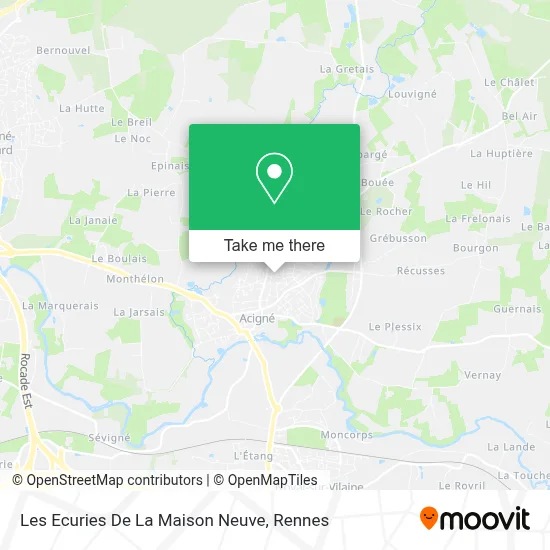 Les Ecuries De La Maison Neuve map