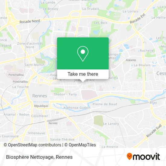 Biosphère Nettoyage map