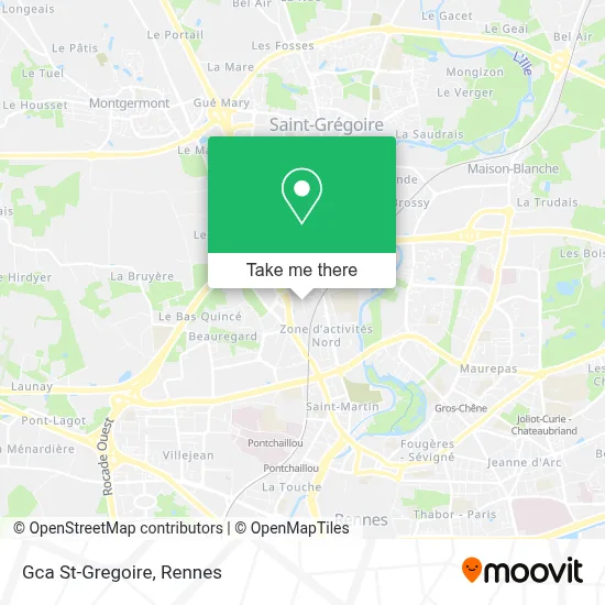 Gca St-Gregoire map