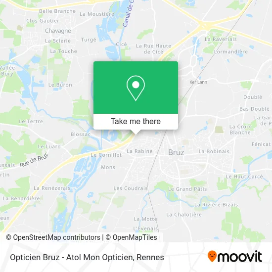 Opticien Bruz - Atol Mon Opticien map