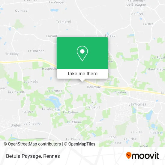 Betula Paysage map