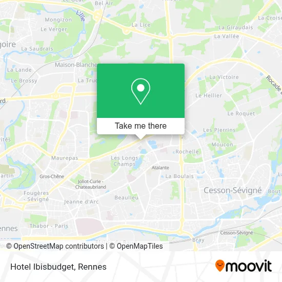 Hotel Ibisbudget map