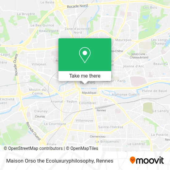 Maison Orso the Ecoluxuryphilosophy map