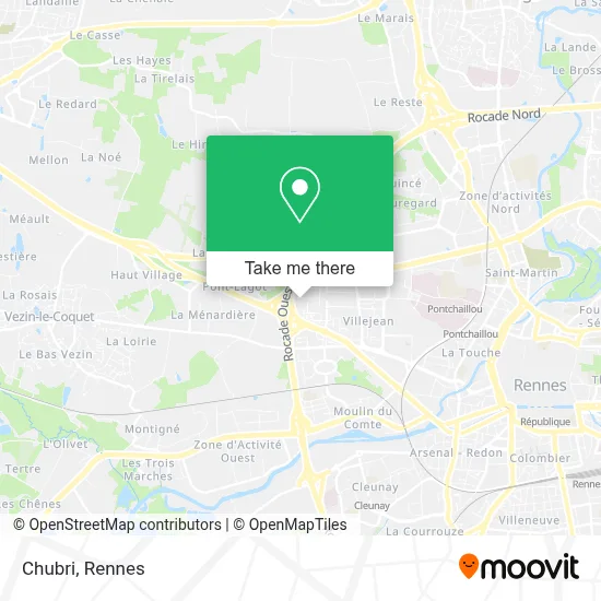 Mapa Chubri
