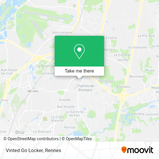 Vinted Go Locker map