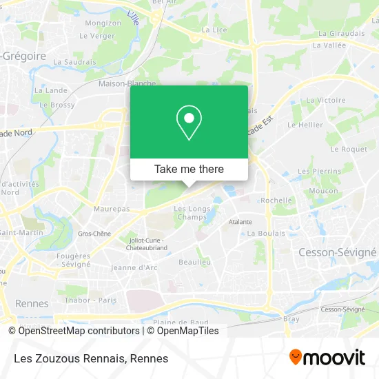 Les Zouzous Rennais map