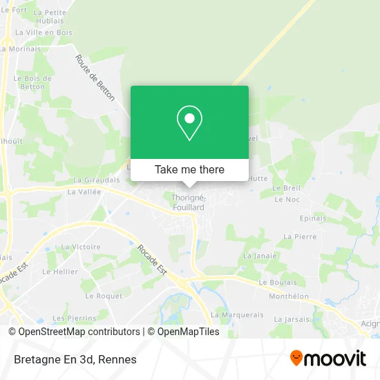Bretagne En 3d map